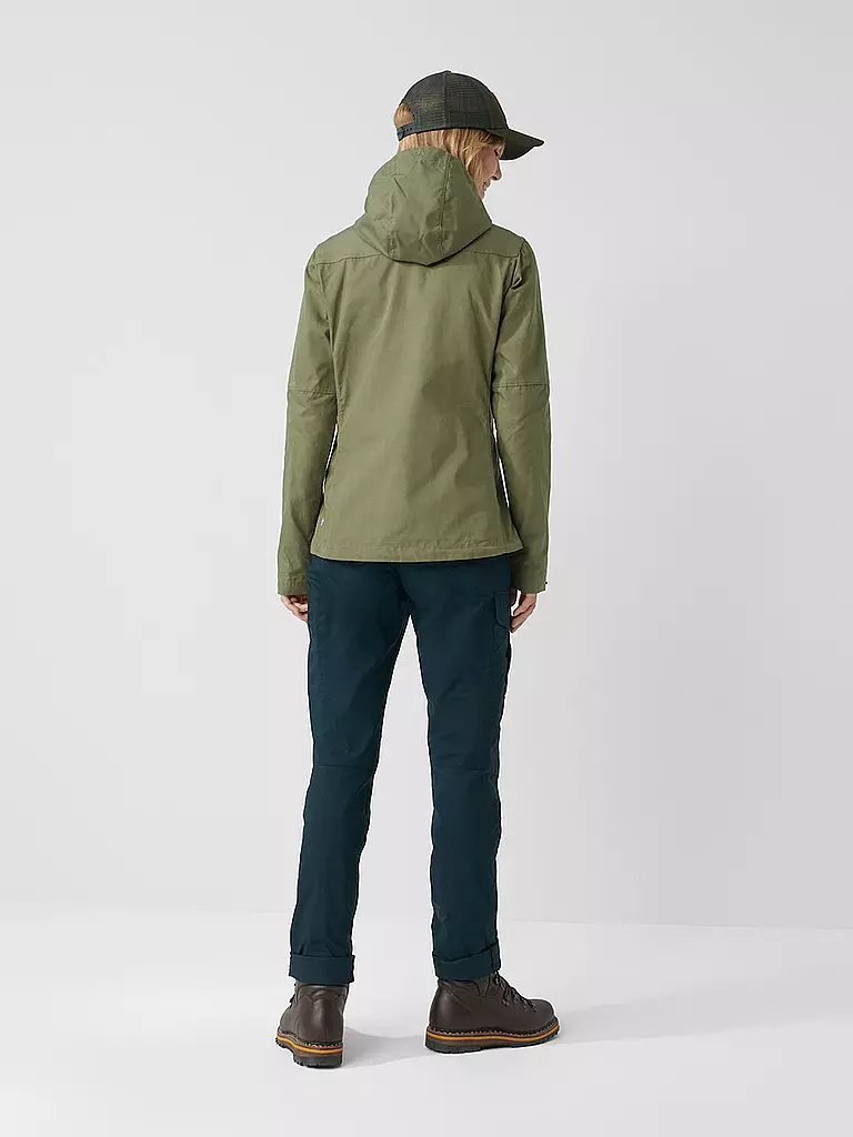 FJÄLLRÄVEN | Damen Wanderjacke Stina G-1000 Hoodie | dunkelrot