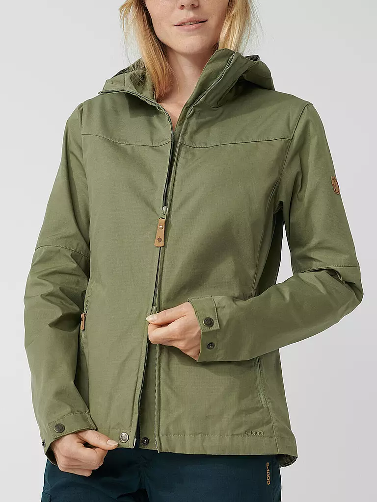 FJÄLLRÄVEN | Damen Wanderjacke Stina G-1000 Hoodie | dunkelrot