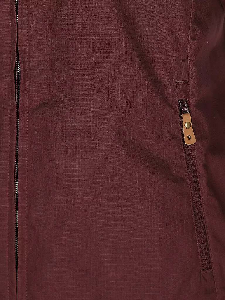 FJÄLLRÄVEN | Damen Wanderjacke Stina G-1000 Hoodie | dunkelrot