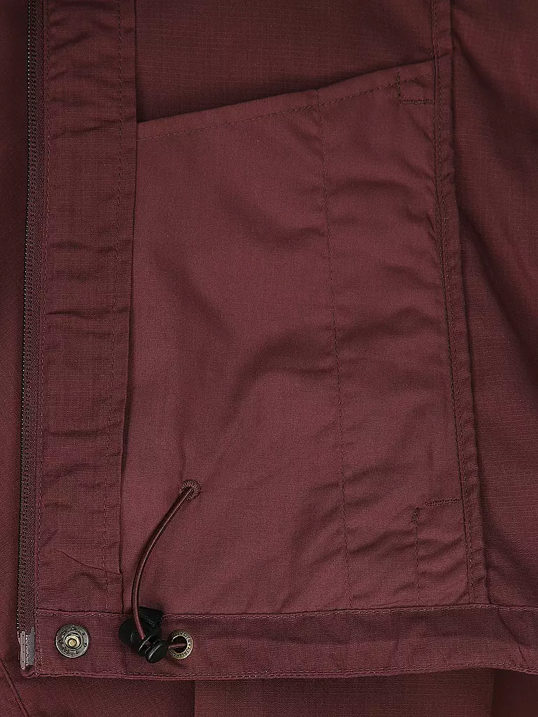 FJÄLLRÄVEN | Damen Wanderjacke Stina G-1000 Hoodie | dunkelrot