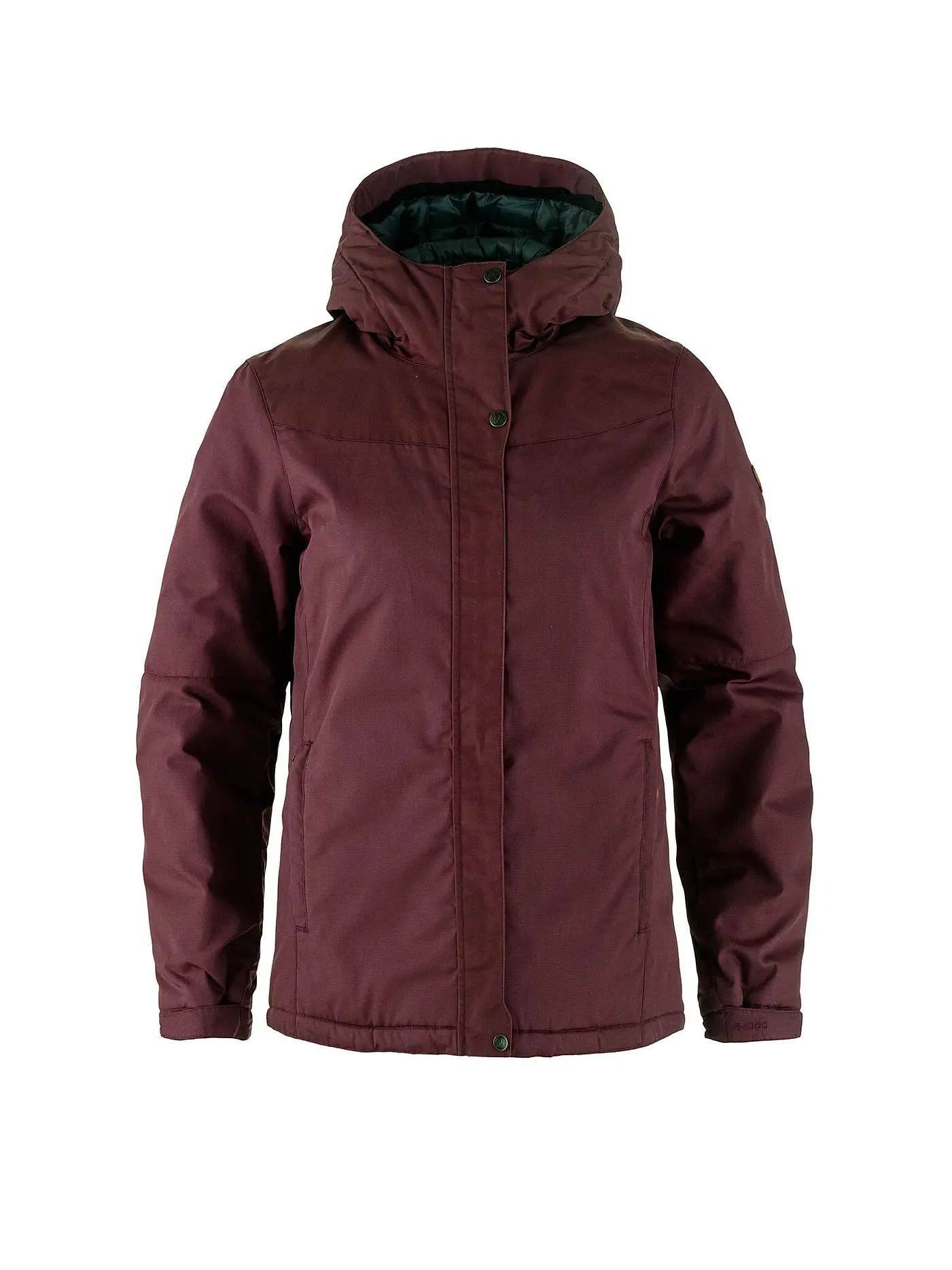 FJÄLLRÄVEN | Damen Winterjacke Stina Padded G1000 Hoodie | dunkelrot