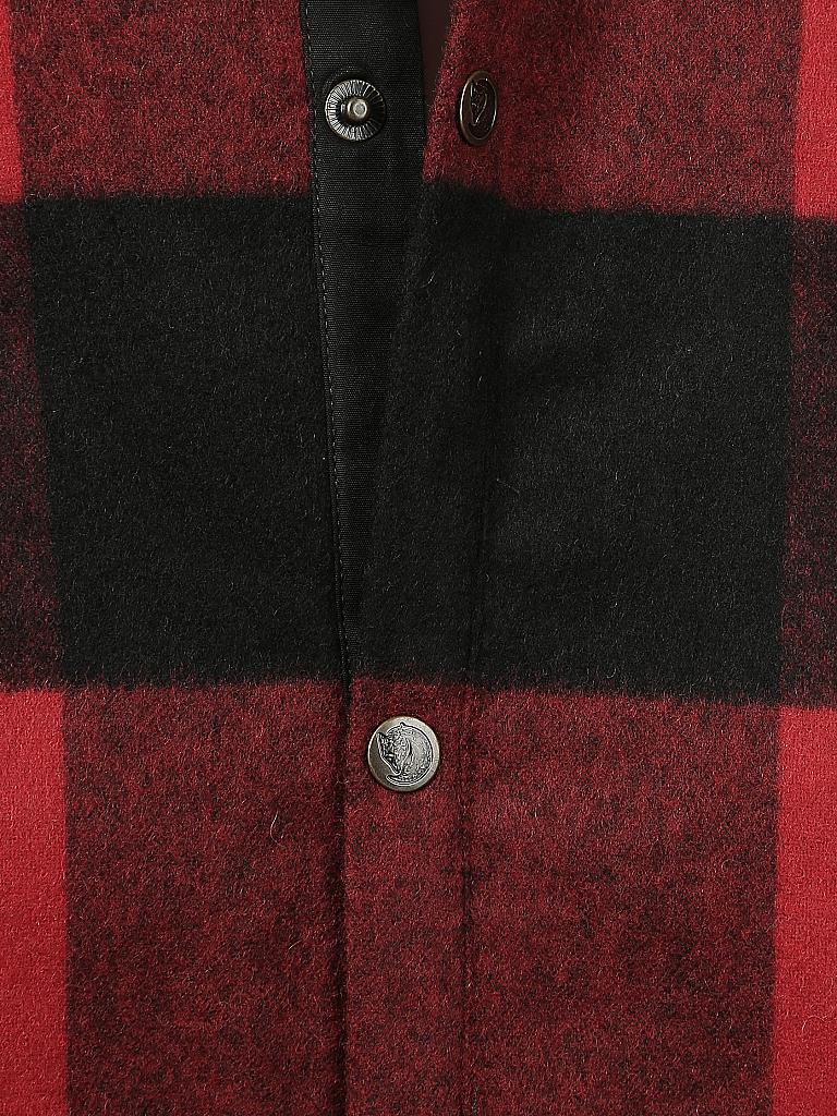 FJÄLLRÄVEN | Herren Flanellhemd Canada Wool Padded | schwarz