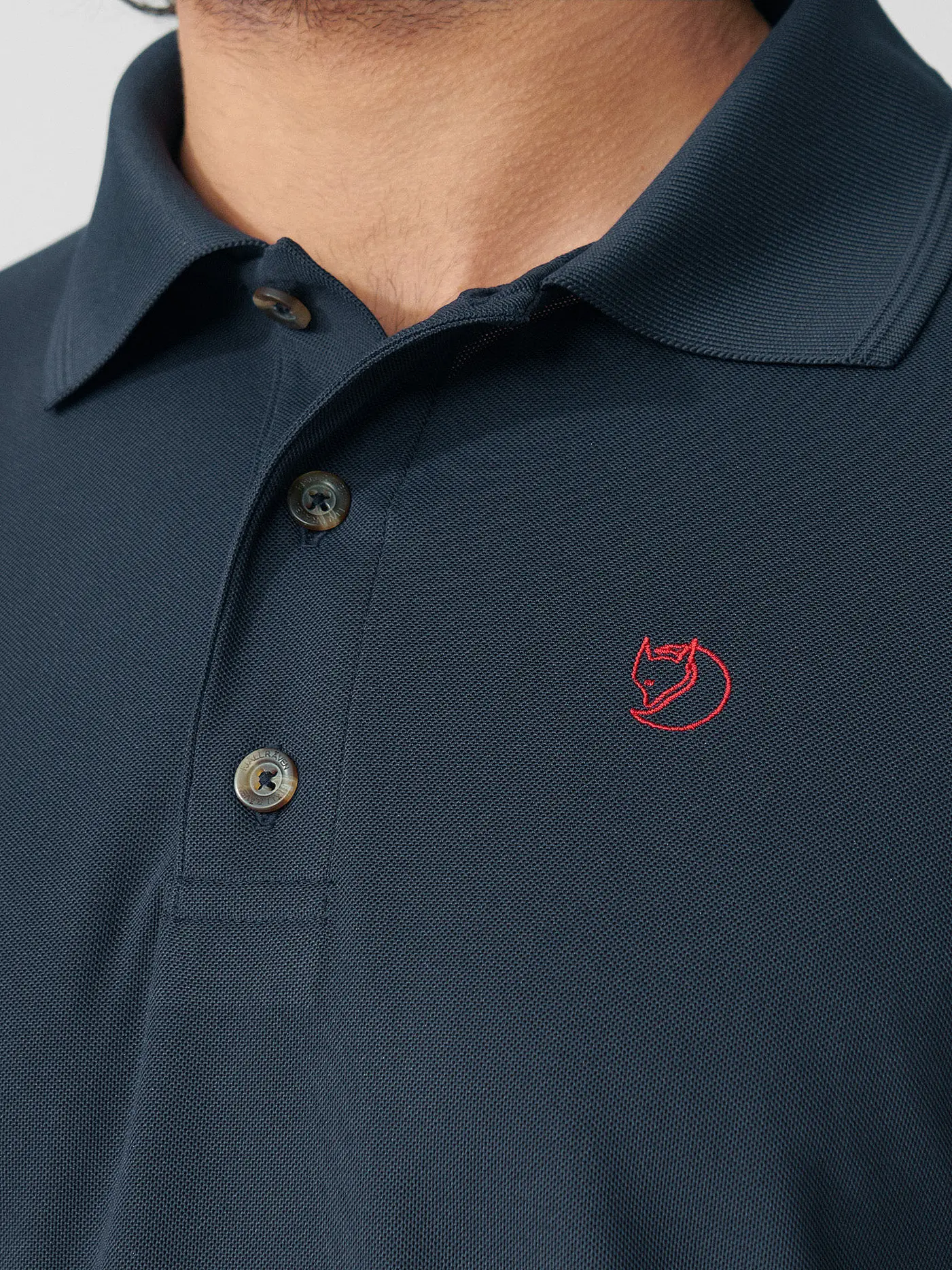 FJÄLLRÄVEN | Herren Funktionspolo Crowley Pique | dunkelblau