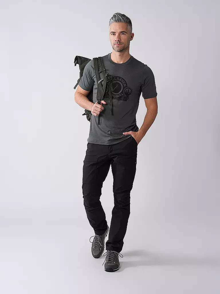 FJÄLLRÄVEN | Herren Funktionsshirt Abisko Wool Classic | grau