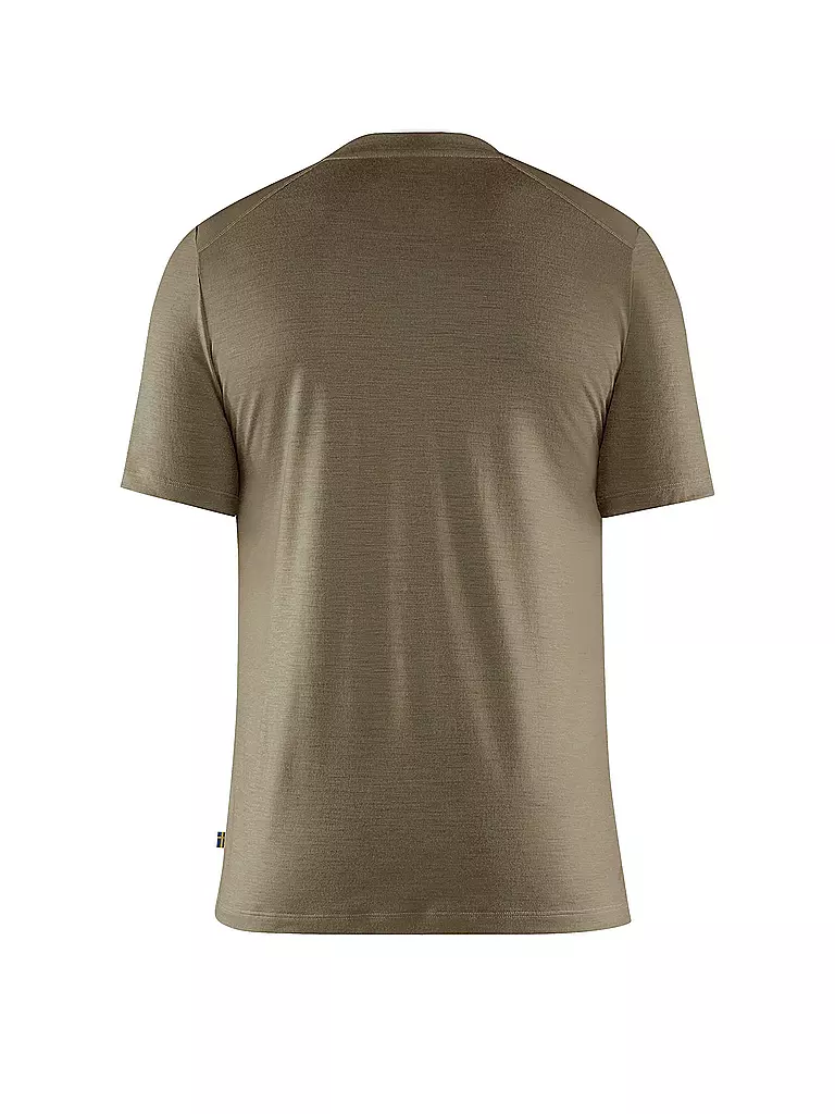 FJÄLLRÄVEN | Herren Funktionsshirt Abisko Wool | olive