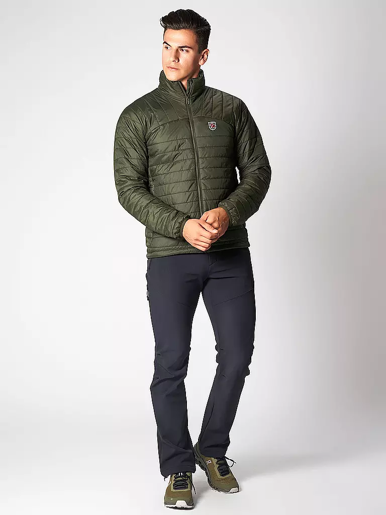 FJÄLLRÄVEN | Herren Isolationsjacke Expedition X-Lätt | dunkelgrün