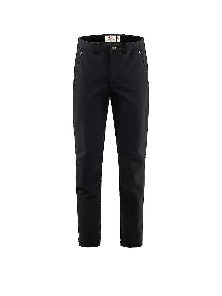 FJÄLLRÄVEN | Herren Softshell Wanderhose Abisko Winter Stretch | schwarz