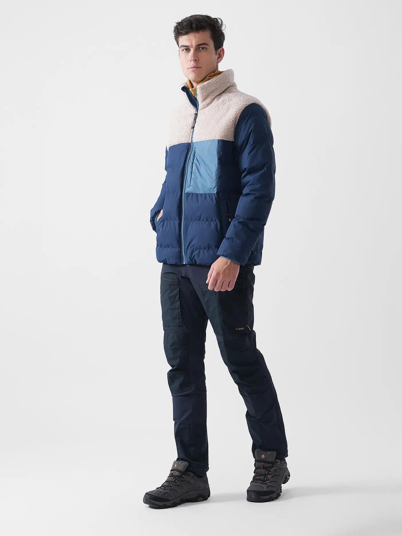FJÄLLRÄVEN | Herren Softshellhose KEB Agile Winter | dunkelblau