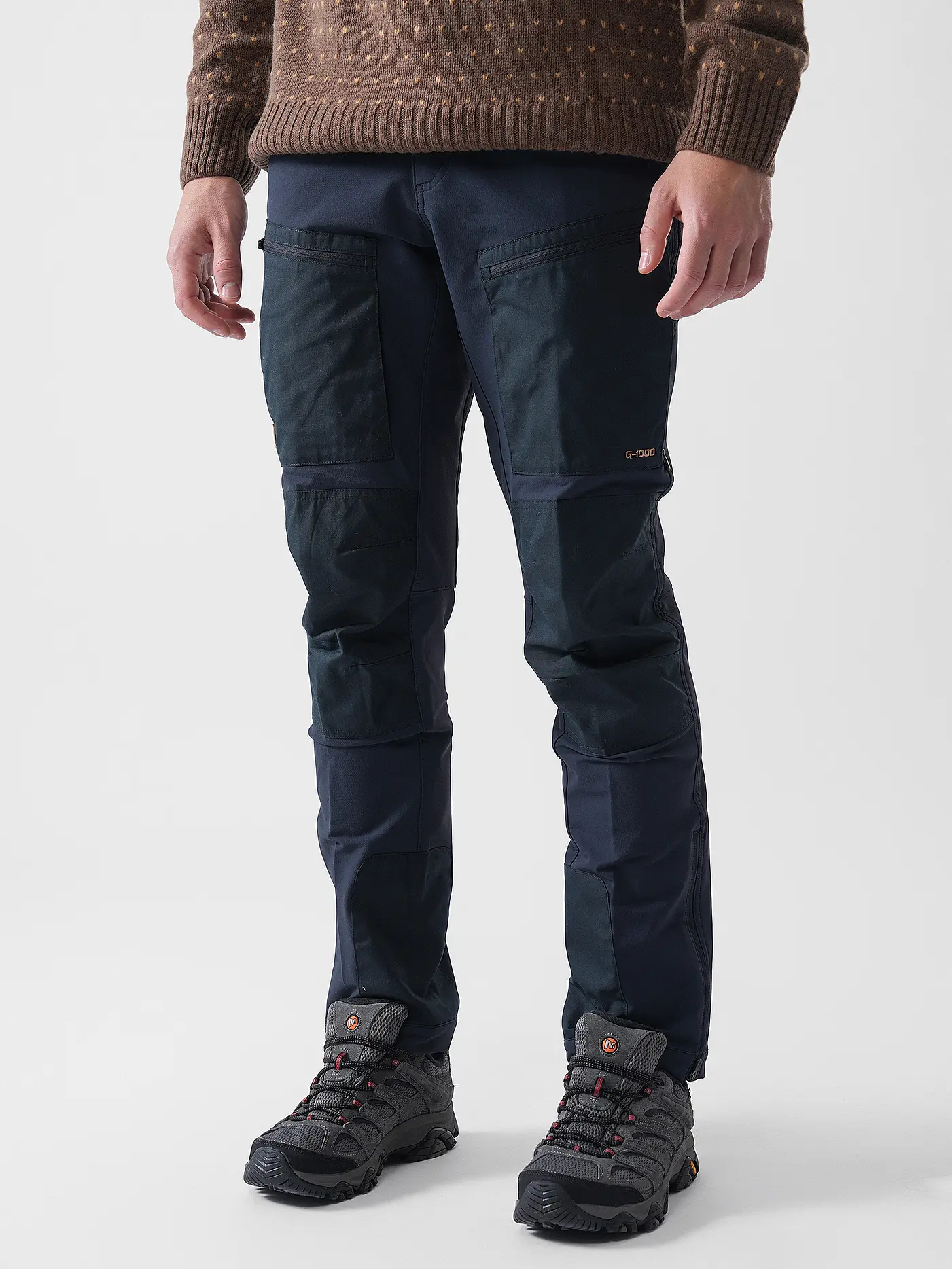 FJÄLLRÄVEN | Herren Softshellhose KEB Agile Winter | dunkelblau