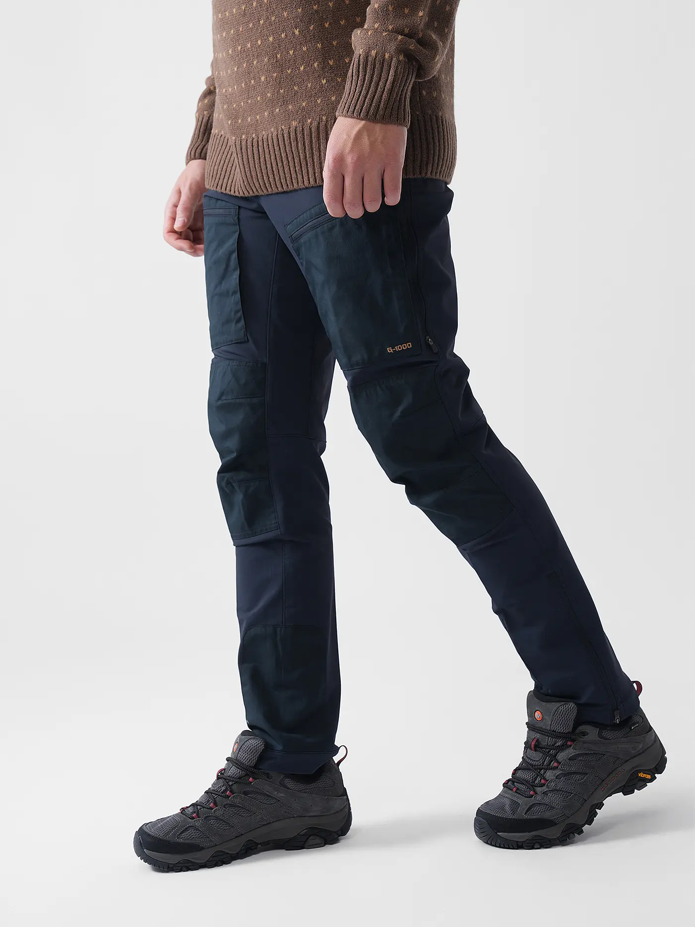 FJÄLLRÄVEN | Herren Softshellhose KEB Agile Winter | dunkelblau