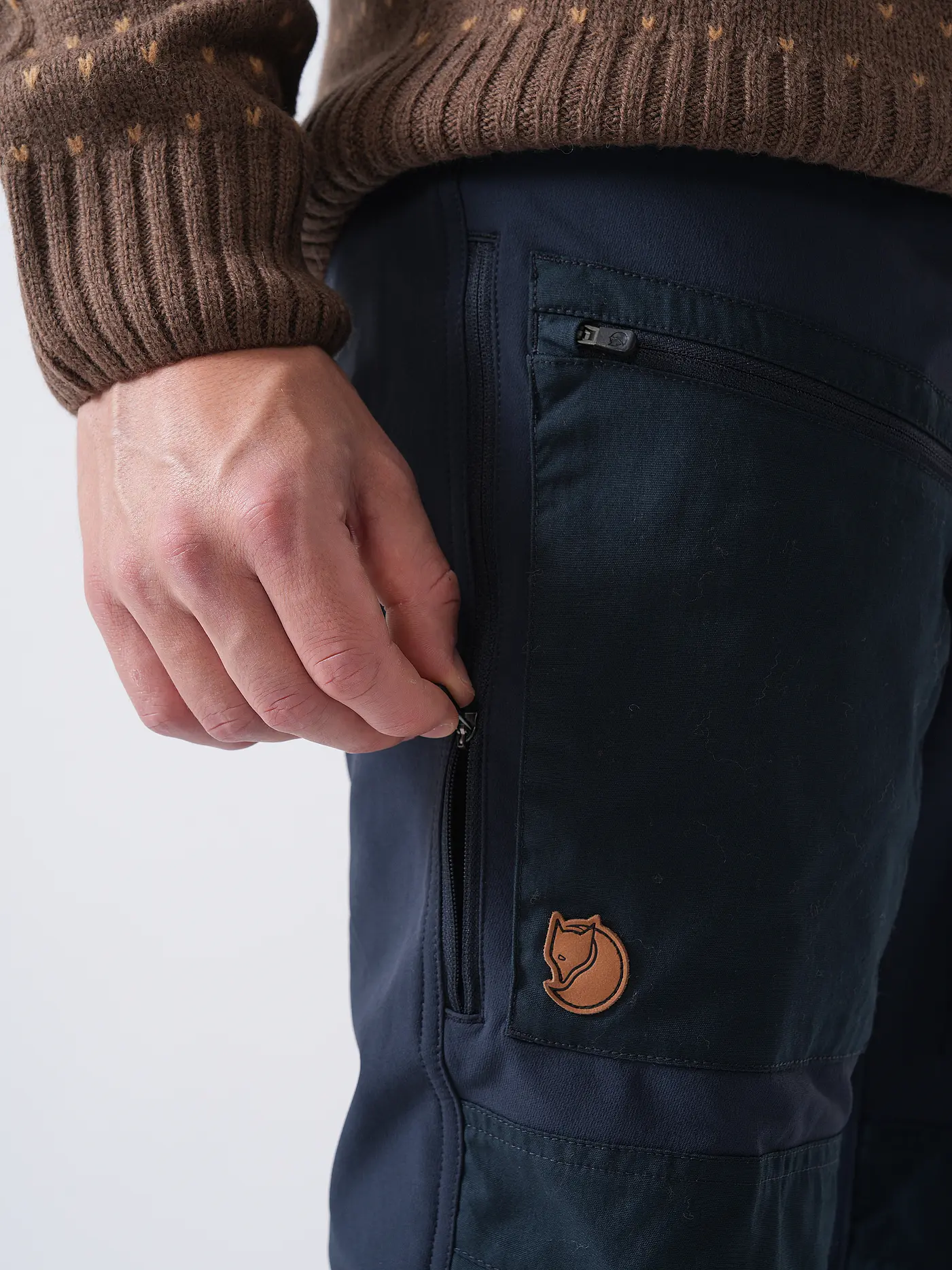 FJÄLLRÄVEN | Herren Softshellhose KEB Agile Winter | dunkelblau