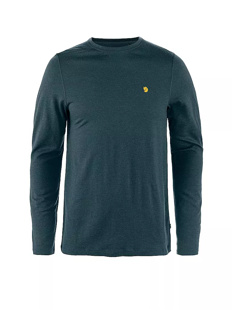 FJÄLLRÄVEN | Herren Unterziehshirt Bergtagen Merino 190 | dunkelblau