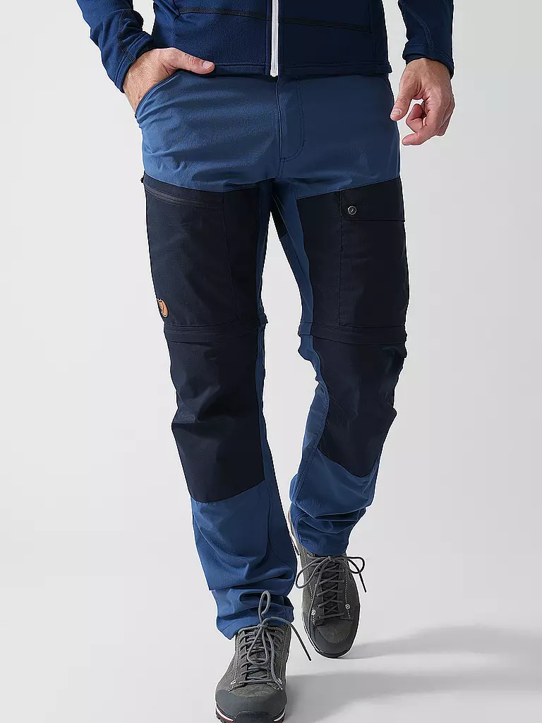 FJÄLLRÄVEN | Herren ZipOff Wanderhose Abisko Midsummer  | dunkelblau