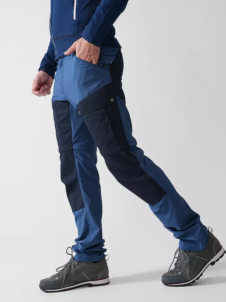 FJÄLLRÄVEN | Herren ZipOff Wanderhose Abisko Midsummer  | dunkelblau