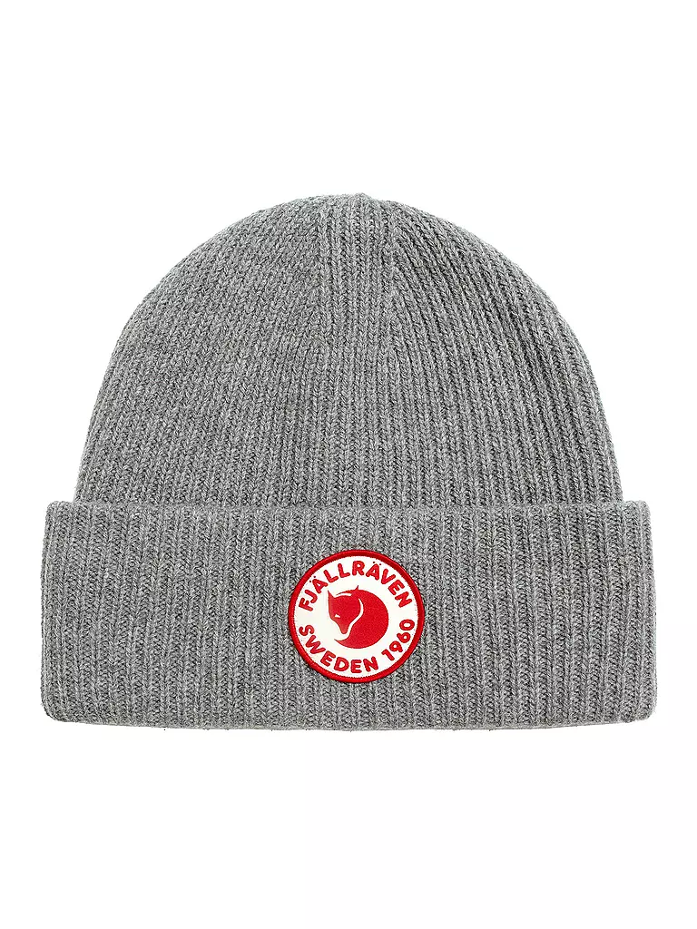 FJÄLLRÄVEN | Mütze 1960 Logo Merino | grau