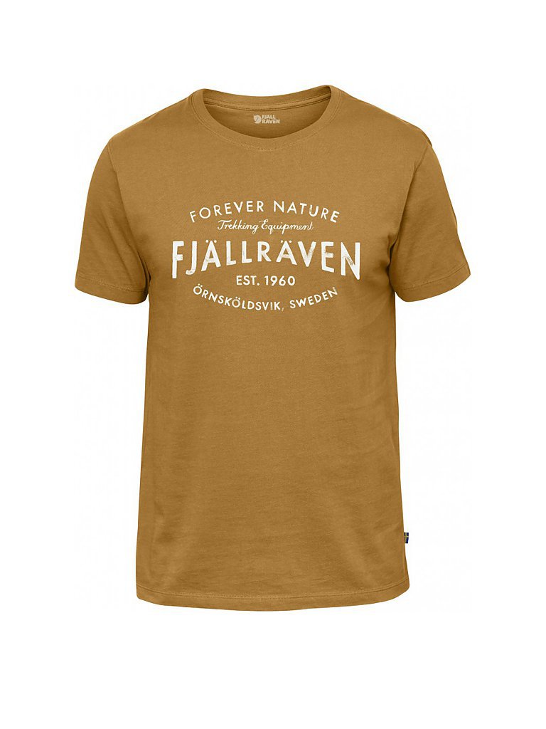 FJÄLLRÄVEN Herren T-Shirt FJ Est. 1960 gelb | S