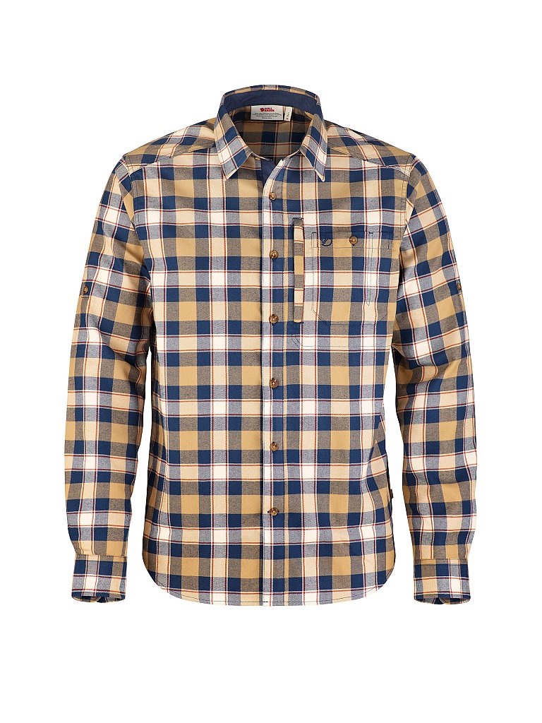 FJÄLLRÄVEN Herren Outdoorhemd Fjaellslim L/S beige | S
