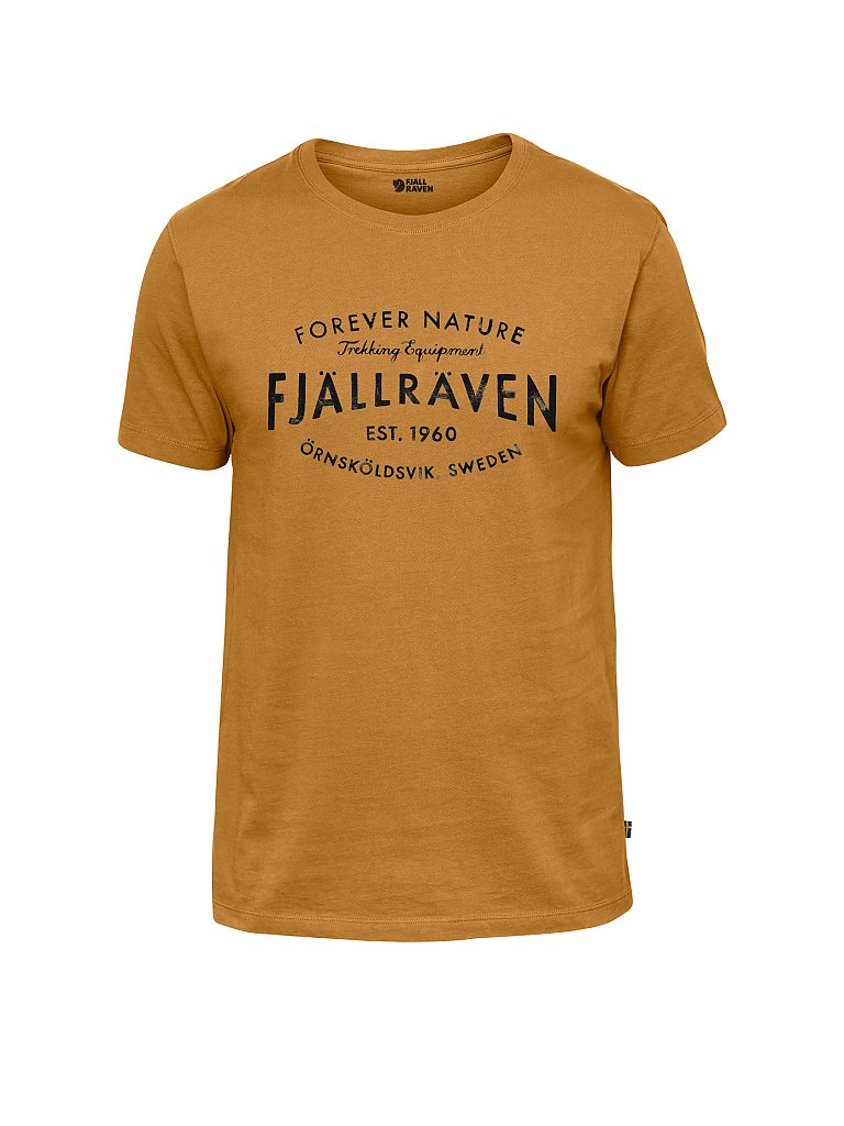 FJÄLLRÄVEN Herren T-Shirt F.R. EST 1960 S/S gelb | S
