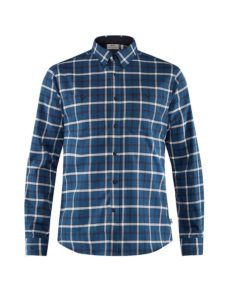 FJÄLLRÄVEN Herren Outdoorhemd Fjaellslim L/S blau | S
