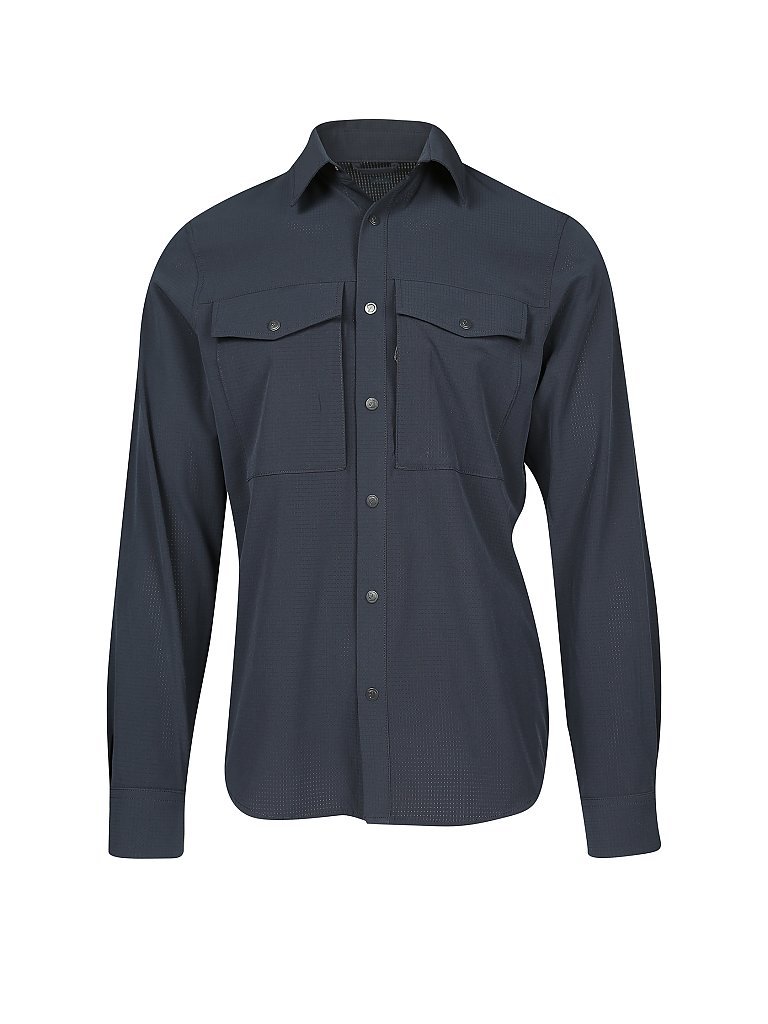 FJÄLLRÄVEN Herren Wanderhemd Abisko Trekking blau | L