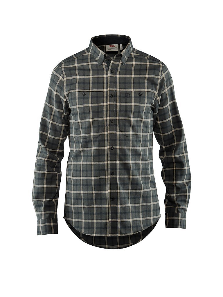 FJÄLLRÄVEN Herren Outdoorhemd Fjällslim grau | S