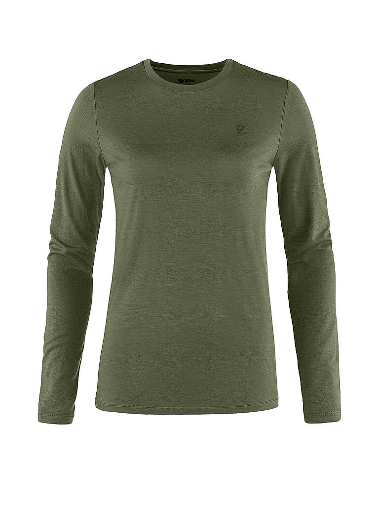 Fjällräven Damen Funktionsshirt Abisko Wool olive