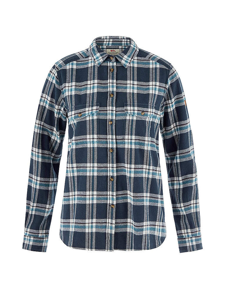 Fjällräven Damen Bluse Oevik Heavy Flannel dunkelblau