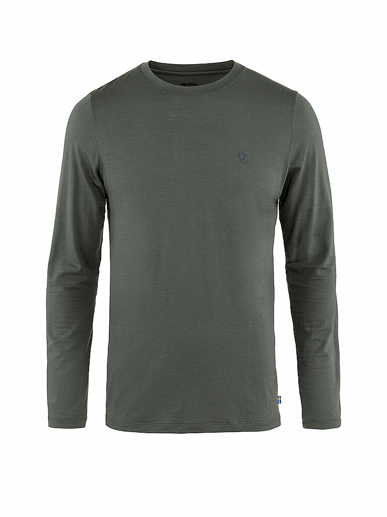FJÄLLRÄVEN Herren Wandershirt Abisko Wool grau | XL
