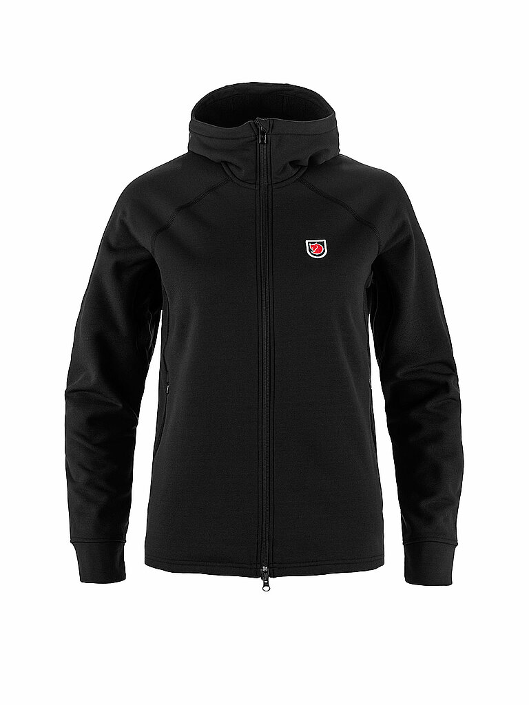 FJÄLLRÄVEN Damen Fleecejacke Expedition Fleece Hoodie schwarz | S