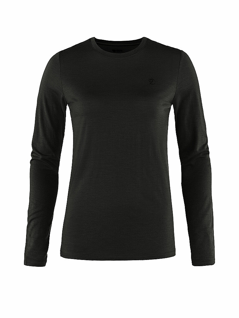 FJÄLLRÄVEN Damen Funktionsshirt Abisko Wool schwarz | L