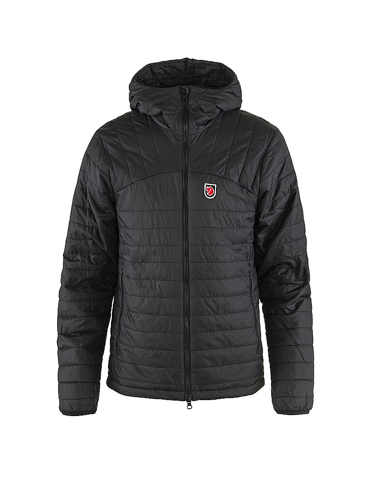 FJÄLLRÄVEN Herren Isojacke Expedition X-Lätt Hoodie schwarz | M