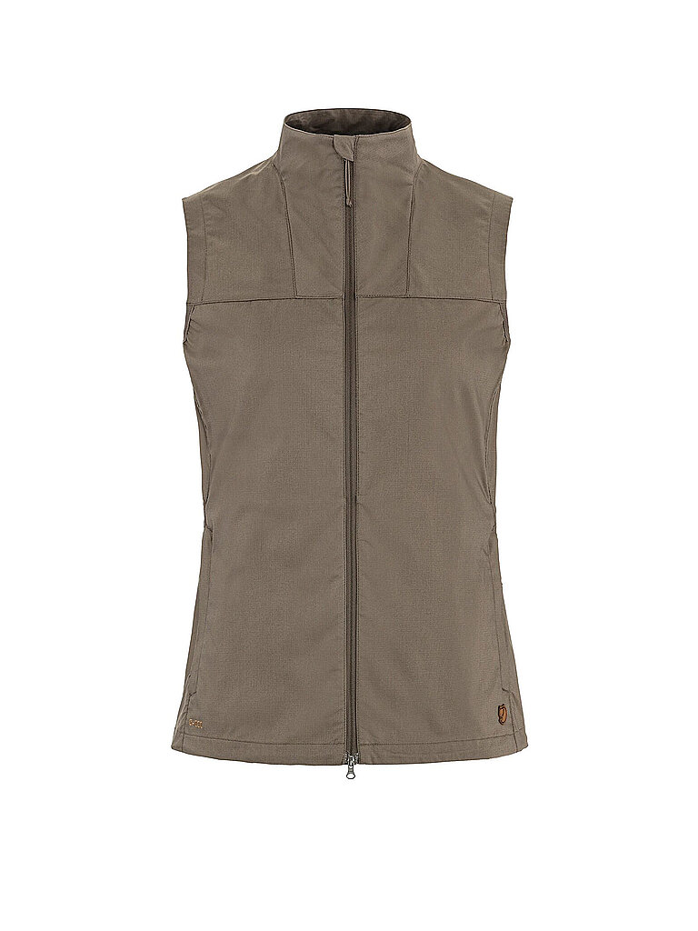 FJÄLLRÄVEN Damen Weste Abisko G1000 hellbraun | S