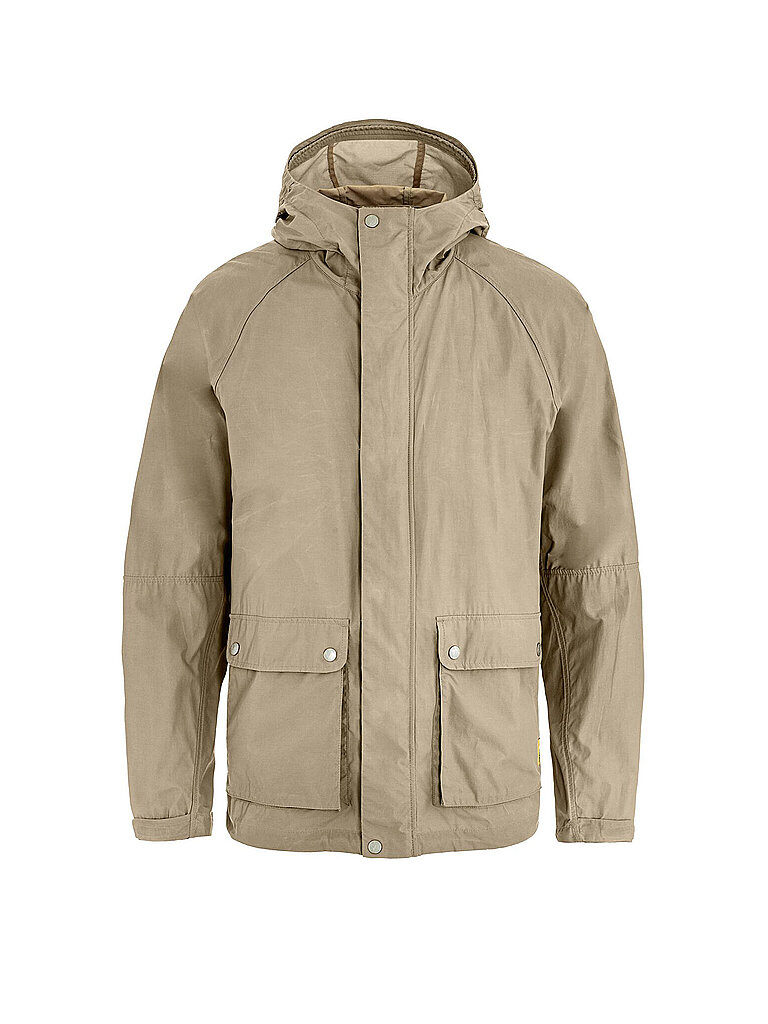 FJÄLLRÄVEN Herren Wanderjacke Vardag Vindby Hoodie beige | M