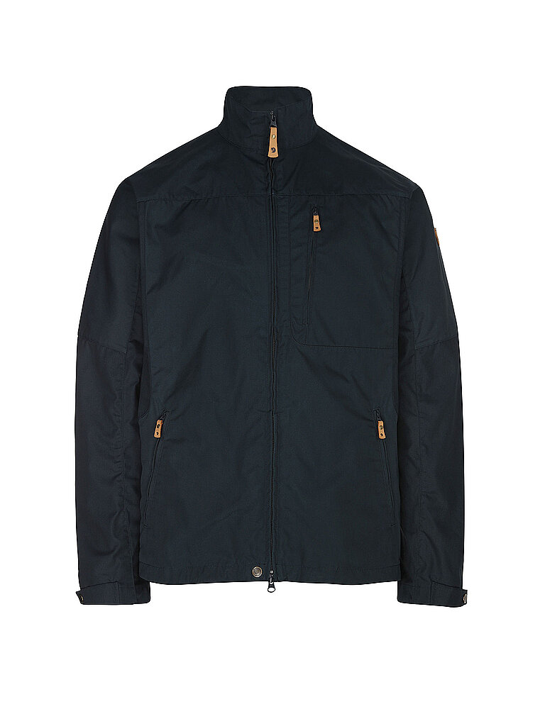 FJÄLLRÄVEN Herren Wanderjacke Oevik Stencoller G1000 Lite Hoodie dunkelblau | S