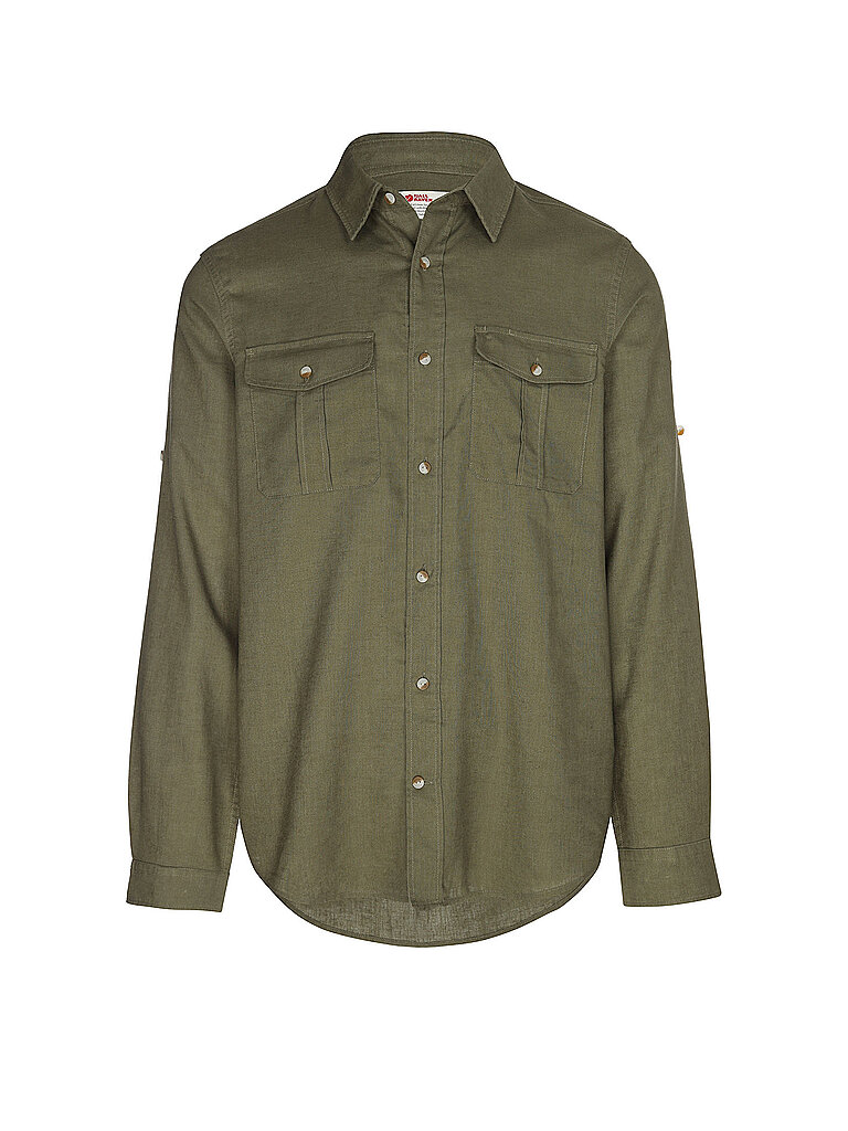 FJÄLLRÄVEN Herren Hemd Övik Travel olive | M