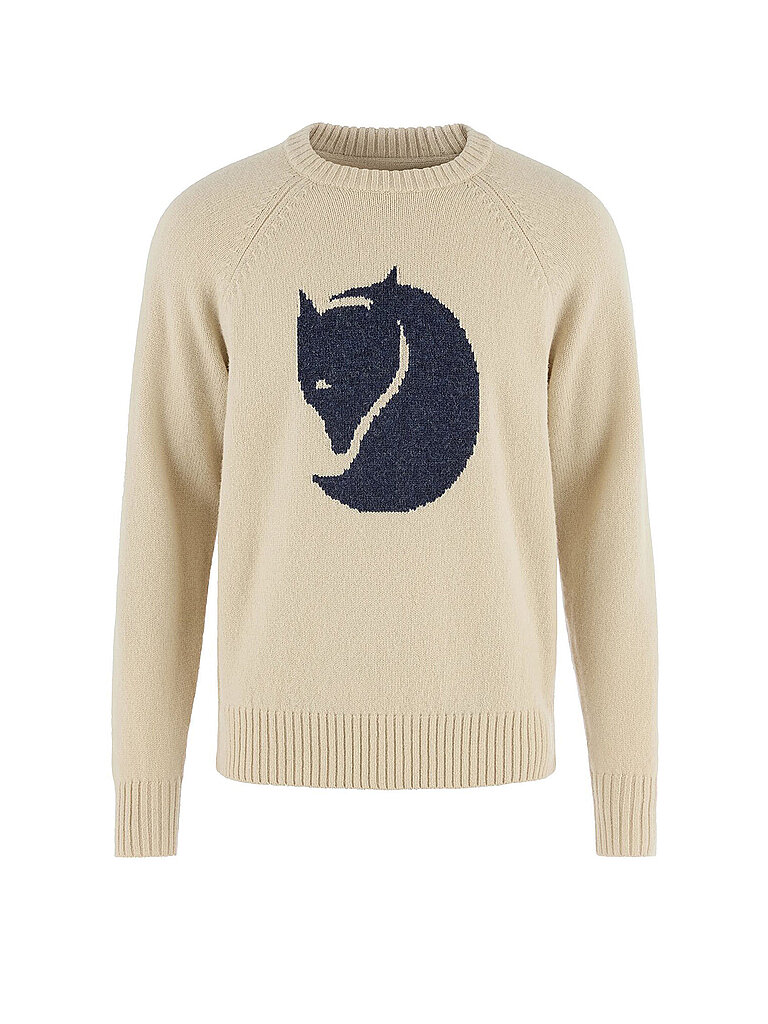 FJÄLLRÄVEN Unisex Strickpullover Fox Logo Wool Uni beige | XL