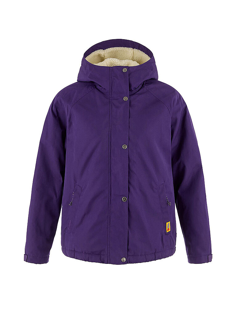 FJÄLLRÄVEN Damen Winterjacke Vardag G-1000 Pile Hoodie lila | S