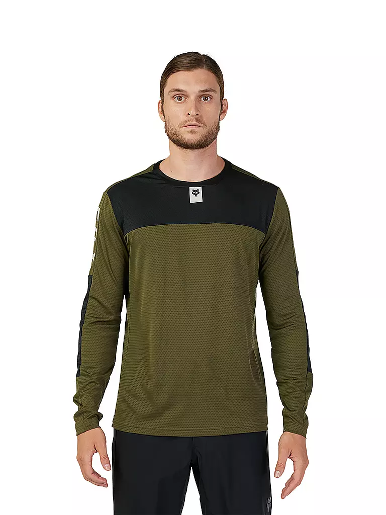 FOX | Herren MTB-Shirt Defend Fox Head LS | olive