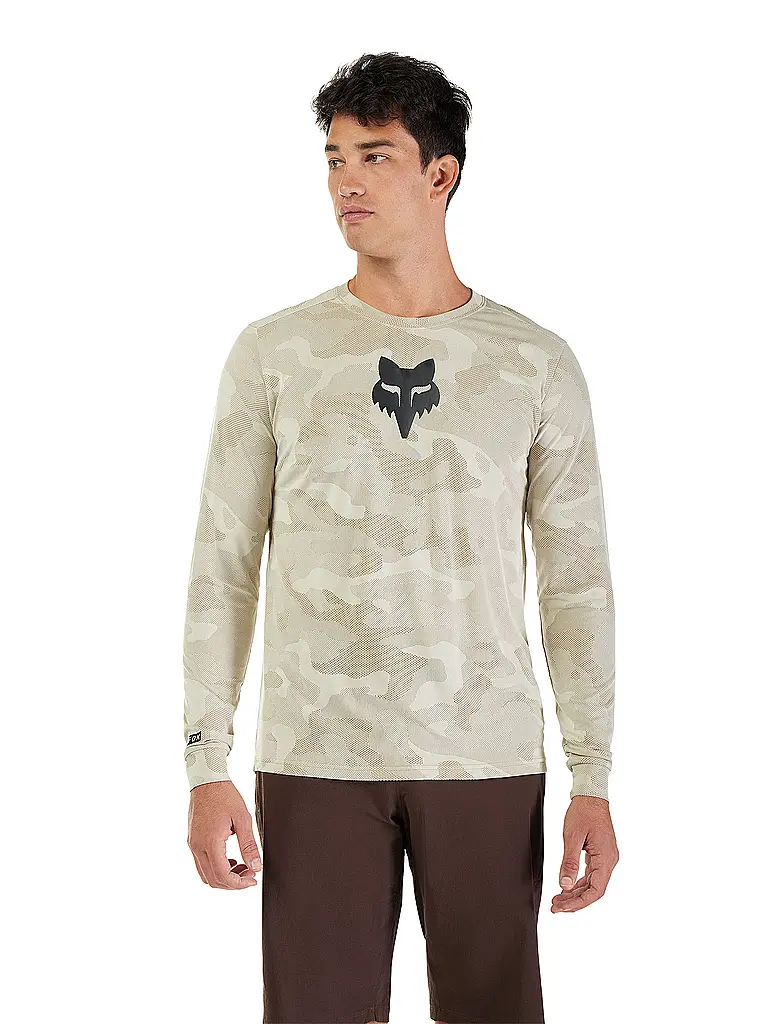 FOX | Herren Radshirt  Langarm-Jersey Ranger TruDri™ | beige