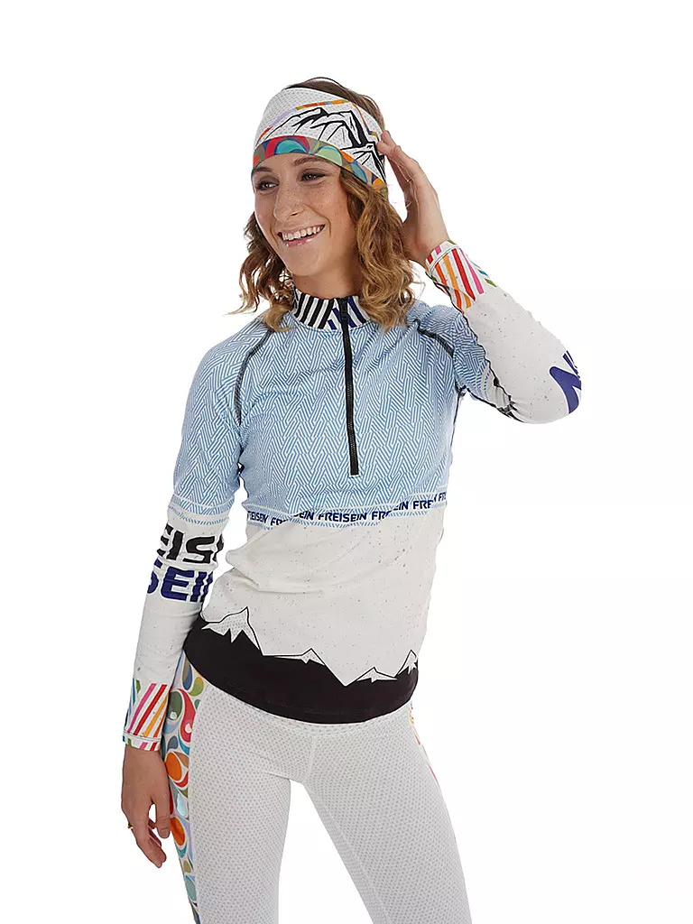 FREISEIN | Damen UNterzieh Zipshirt FlyingCabin | hellblau