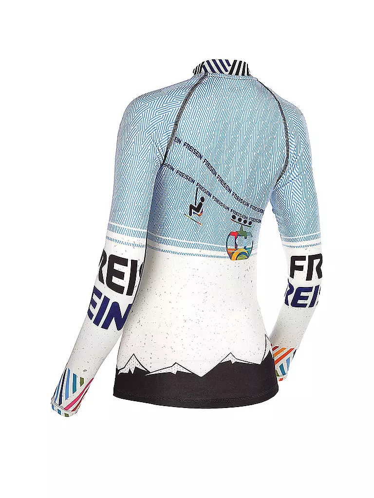 FREISEIN | Damen UNterzieh Zipshirt FlyingCabin | hellblau