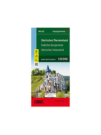 FREYTAG & BERNDT | Wanderkarte WK 423 Steirisches Thermenland - Südliches Burgenland - Steirisches Vulkanland, 1:50.000