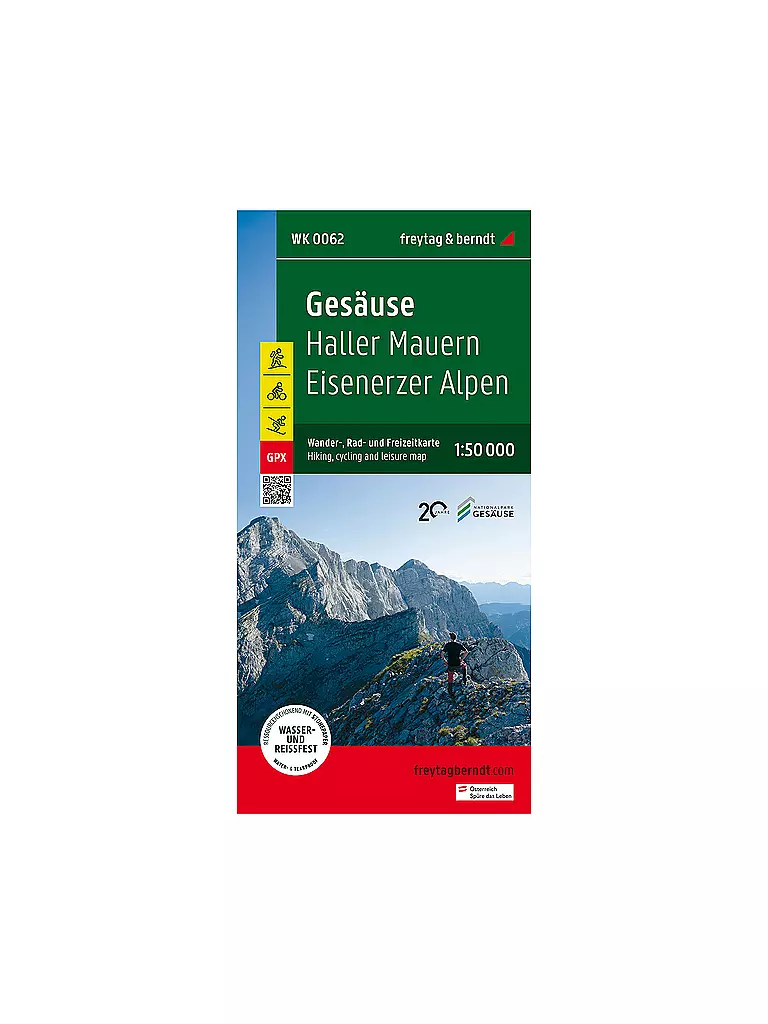 FREYTAG & BERNDT | Wanderkarte WK 0062 Gesäuse - Haller Mauern - Eisenerzer Alpen, 1:50.000 | keine Farbe