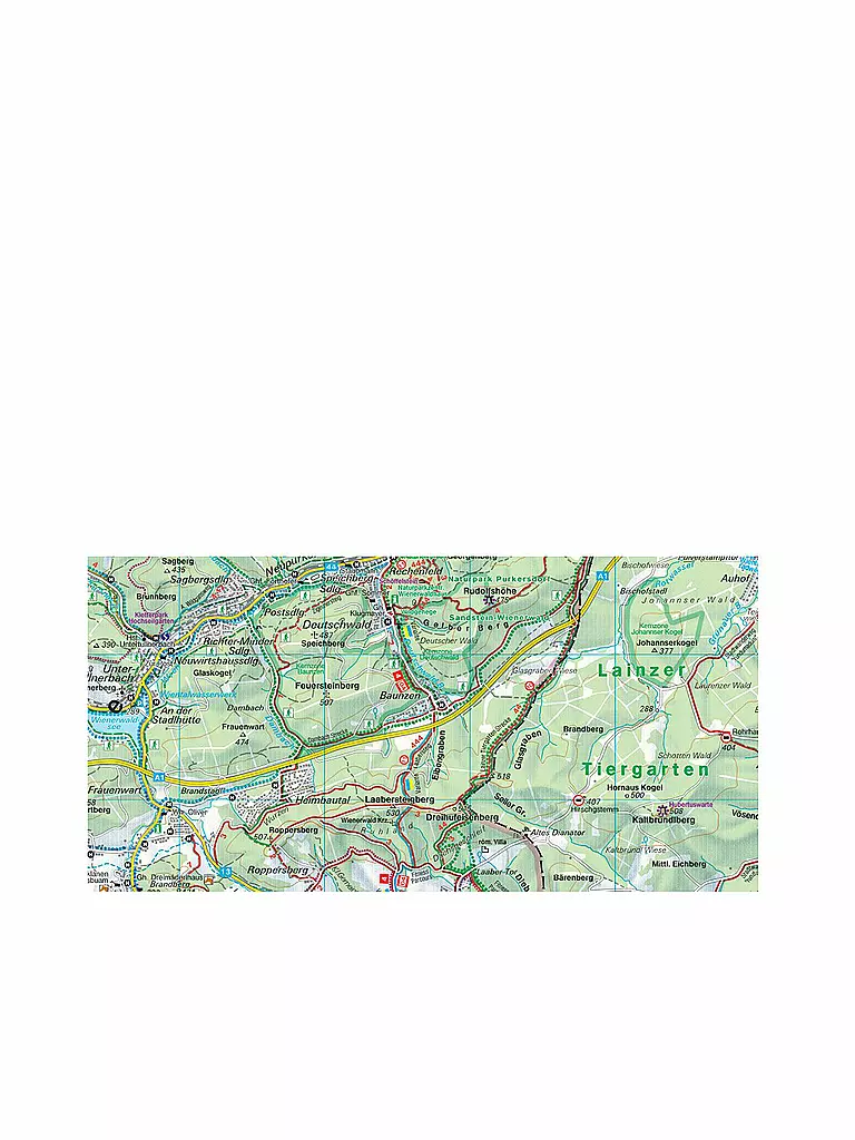 FREYTAG & BERNDT | Wanderkarte WK 011 Wienerwald, 1:50.000 | keine Farbe