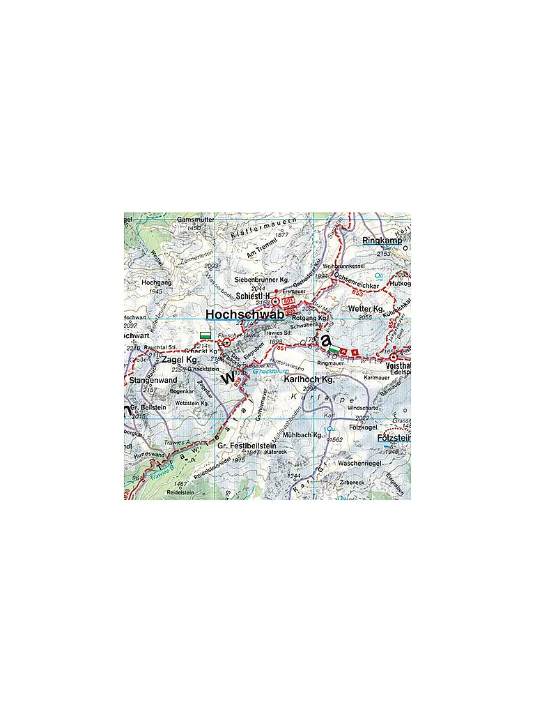 FREYTAG & BERNDT | Wanderkarte WK 041 Hochschwab - Veitschalpe - Eisenerz - Bruck an der Mur, 1:50.000 | 