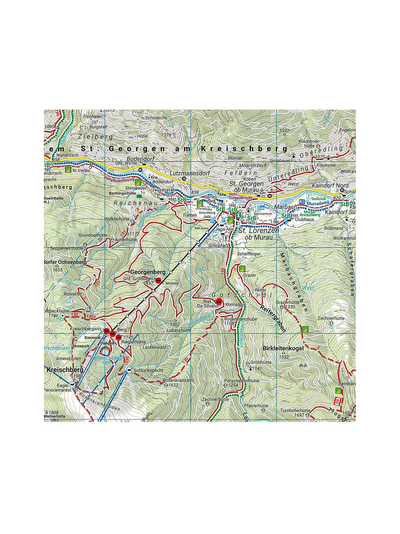 FREYTAG & BERNDT | Wanderkarte WK 211 Naturpark Zirbitzkogel-Grebenzen, 1:50.000 | keine Farbe