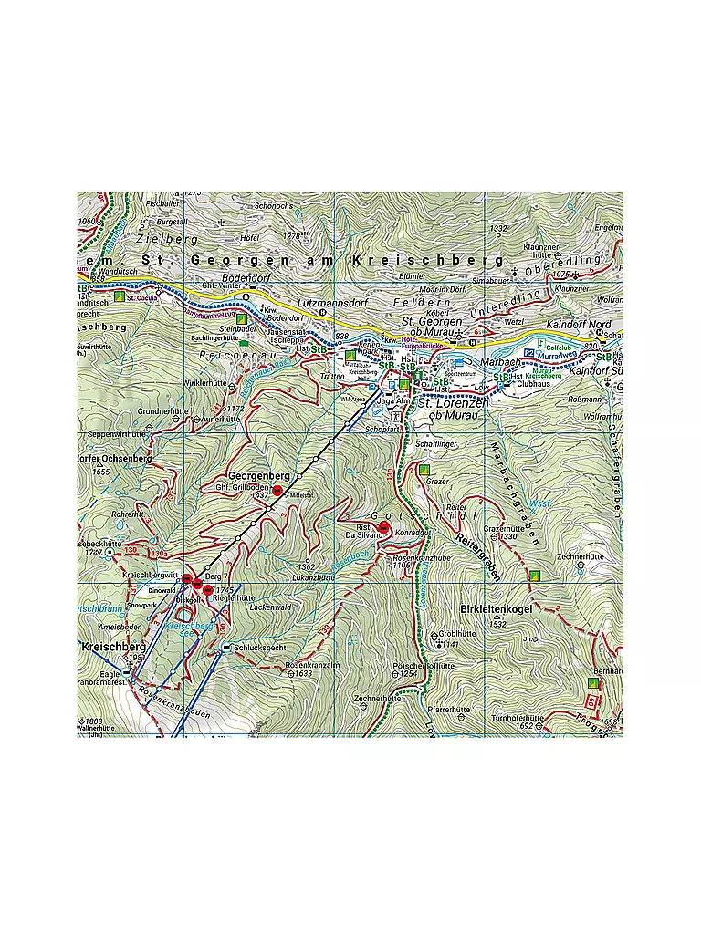 FREYTAG & BERNDT | Wanderkarte WK 211 Naturpark Zirbitzkogel-Grebenzen, 1:50.000 | keine Farbe