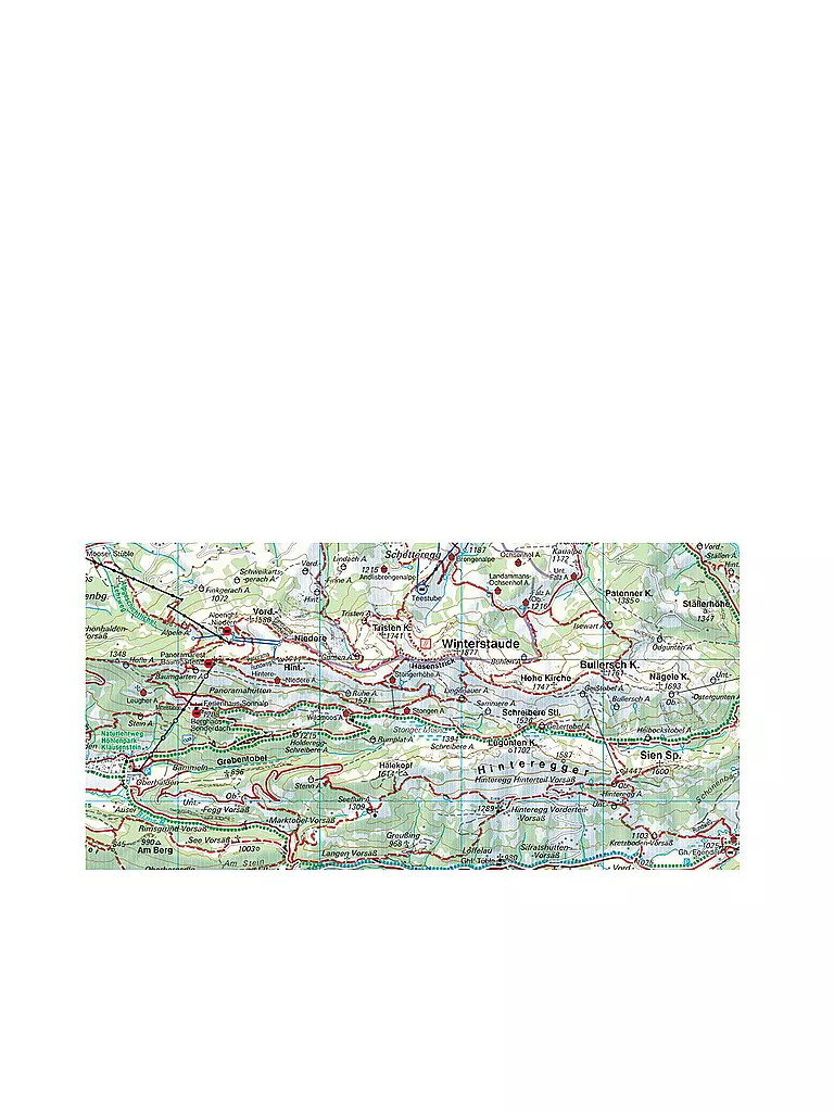 FREYTAG & BERNDT | Wanderkarte WK 364 Bregenzerwald, 1:50.000 | keine Farbe