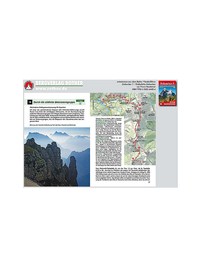 FREYTAG & BERNDT | Rother Wanderführer Dolomiten 7 | keine Farbe