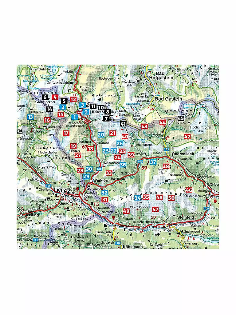 FREYTAG & BERNDT | Rother Wanderführer Glockner-Region | keine Farbe